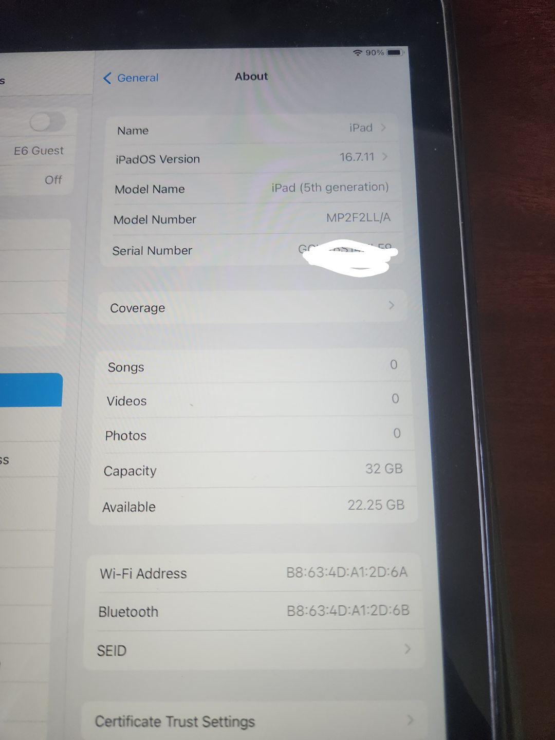 iPad (5th generation) 32GB