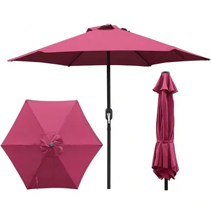 Red Outdoor Patio Umbrella