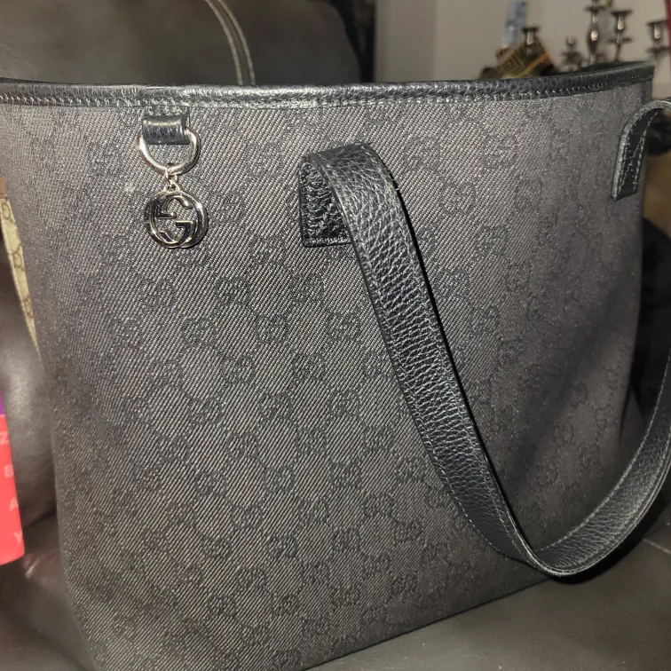 Gucci Black Tote Bag thumbnail