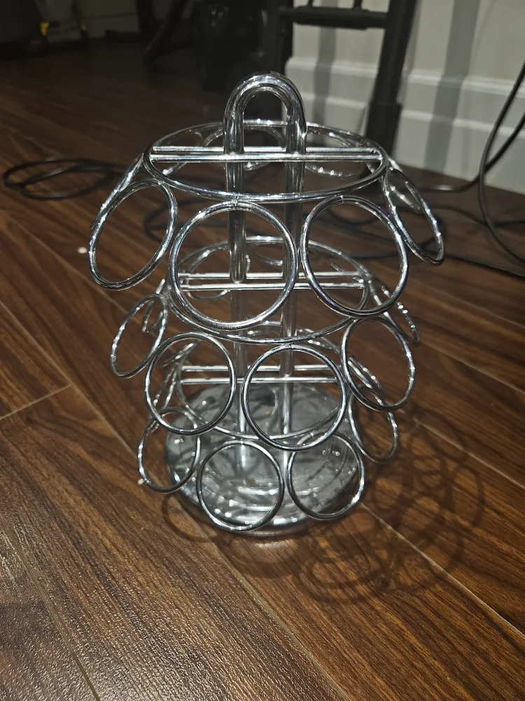 Chrome Coffee Pod Carousel Holder