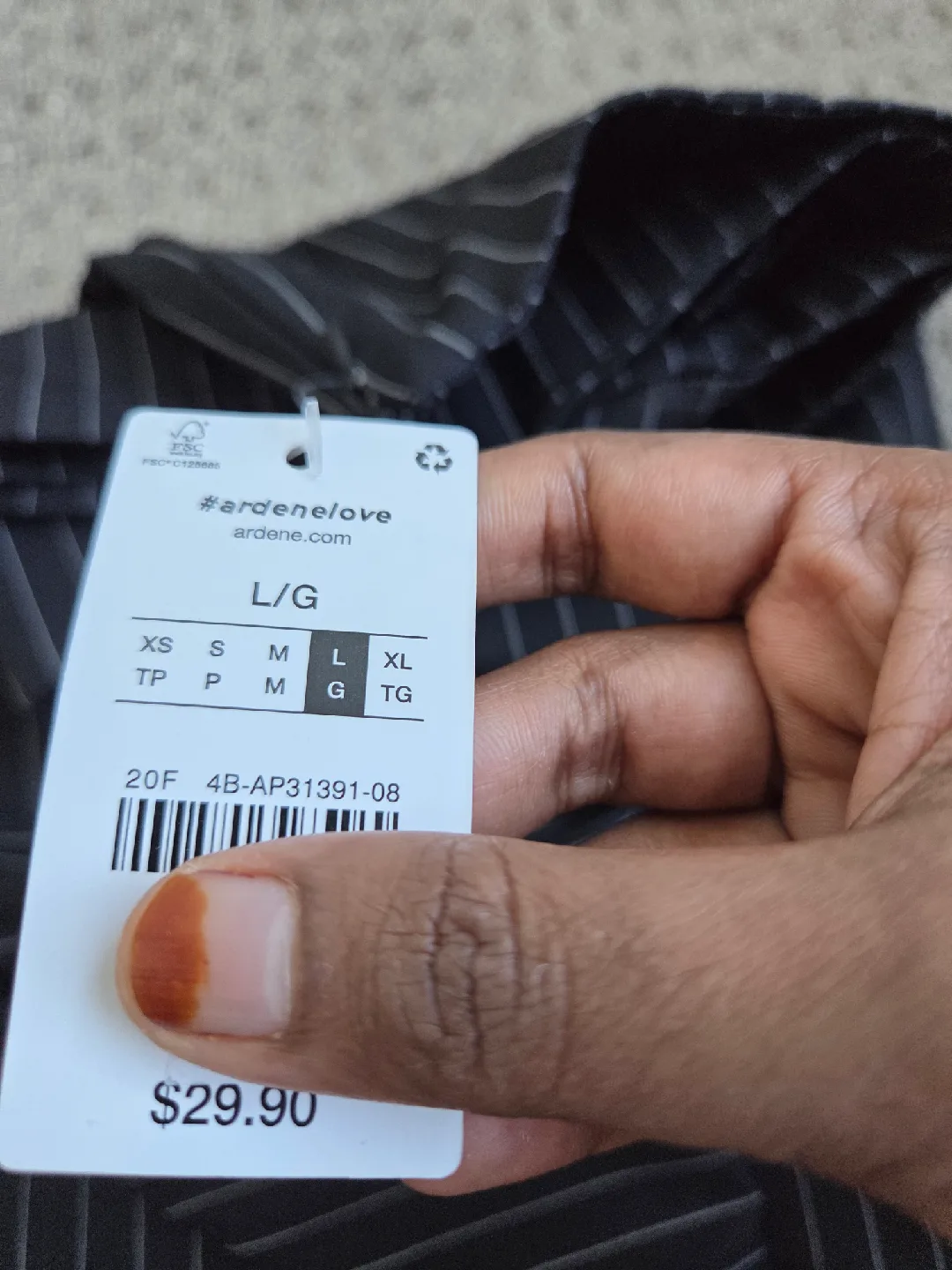 Ardene Pinstripe Skirt - Size L/G image indicator(3)