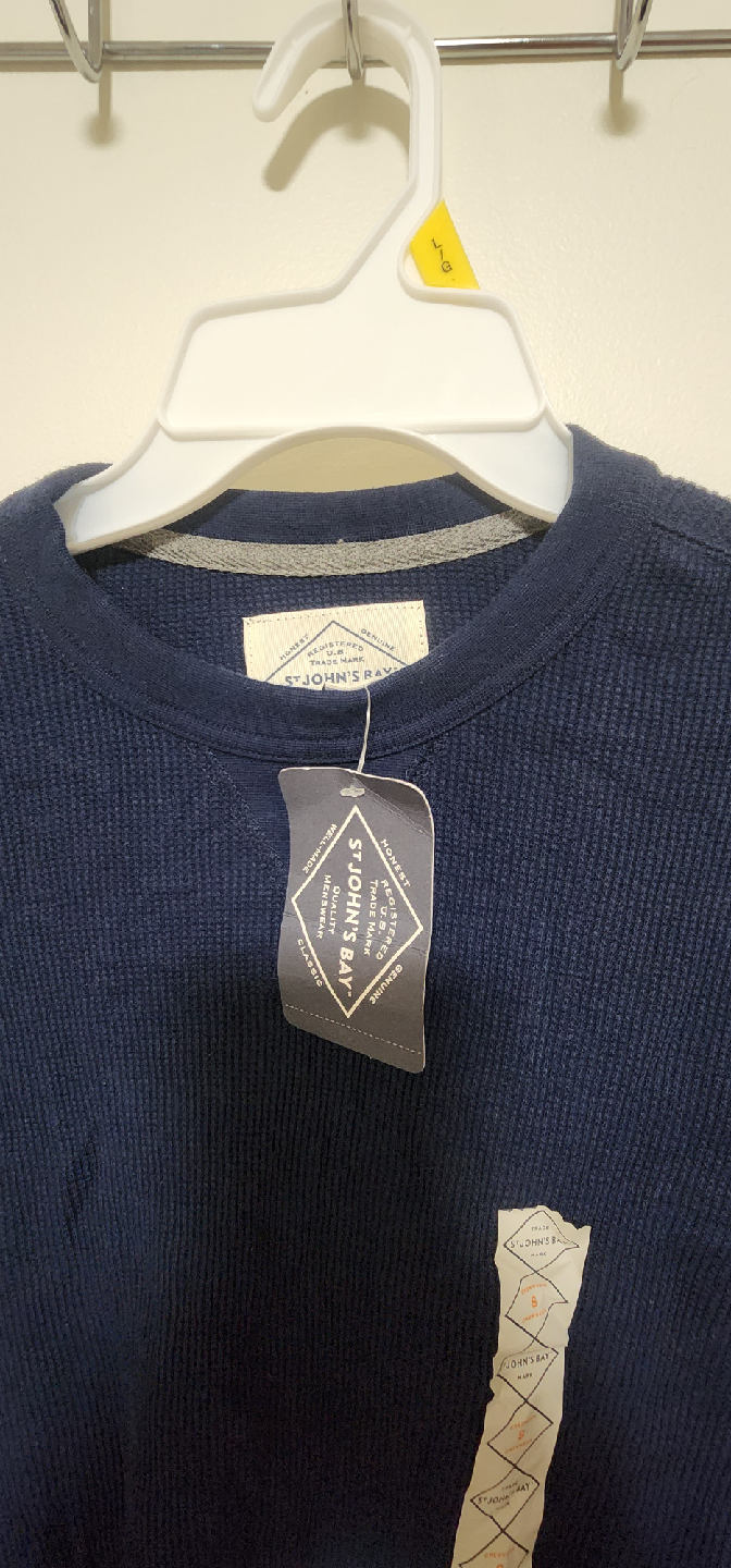 New St. John's Bay Navy Blue Long Sleeve - Size S - photo 2