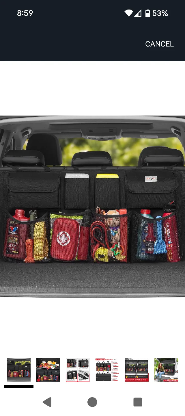 Suoggya Car Trunk Organizer - Black thumbnail