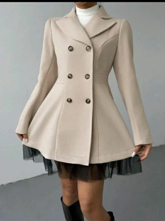 Double-Breasted Skirted Coat thumbnail