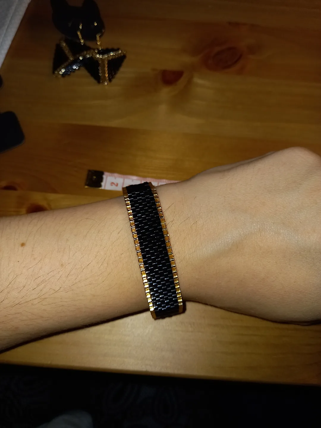 Handmade Beaded Bracelet & Earrings Set image indicator(6)