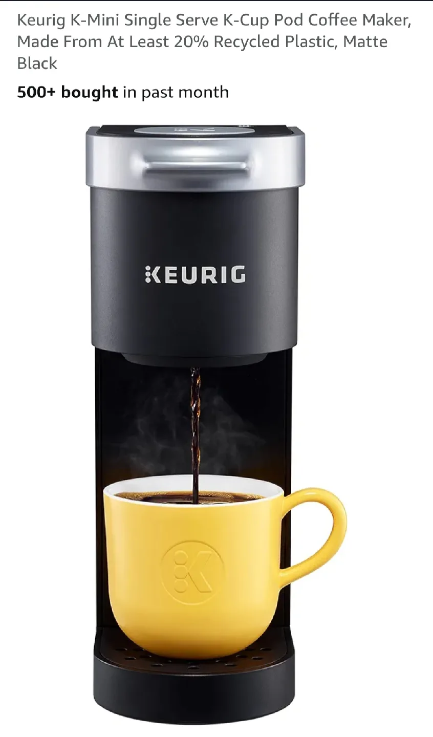 Keurig K-Mini Single Serve Coffee Maker - Black thumbnail