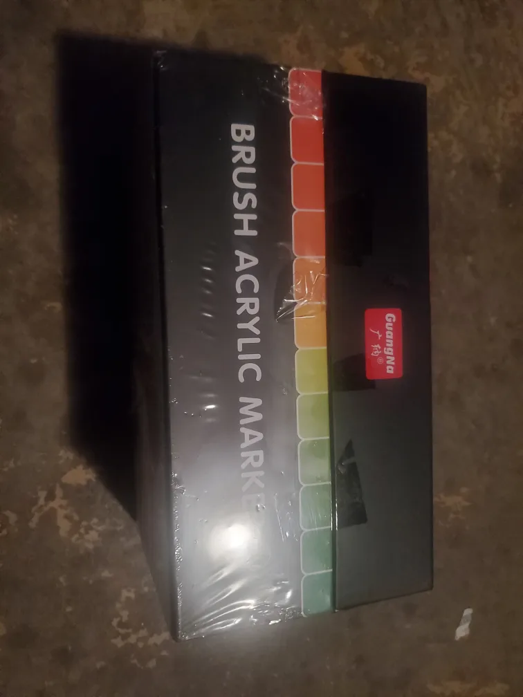 GuangNa 240 Colours Brush Acrylic Markers - New image indicator(2)