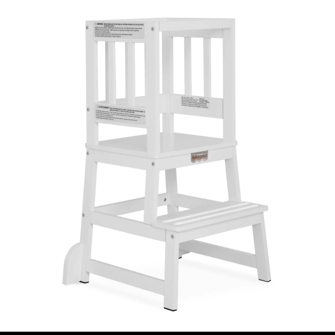 Guidecraft Kitchen Helper Stool - White thumbnail