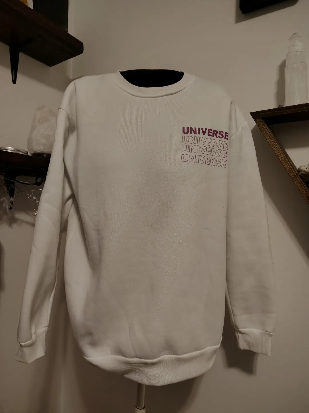 Universe White Graphic Sweatshirt image indicator(2)