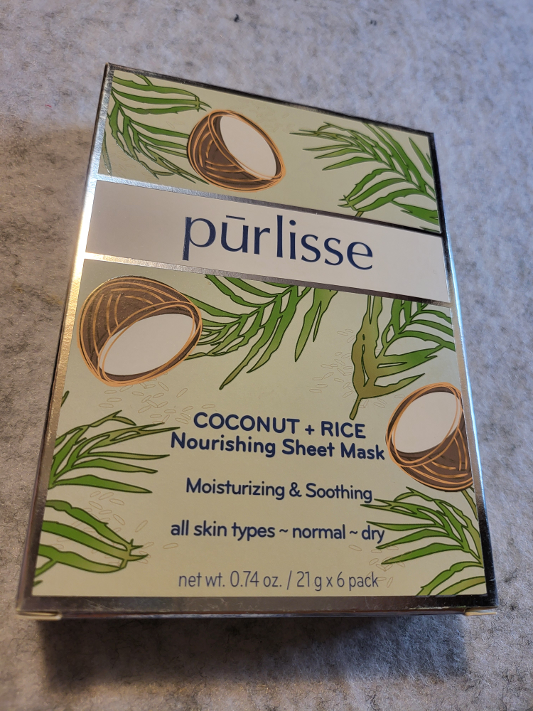 Purlisse Coconut + Rice Nourishing Sheet Mask (6-Pack)