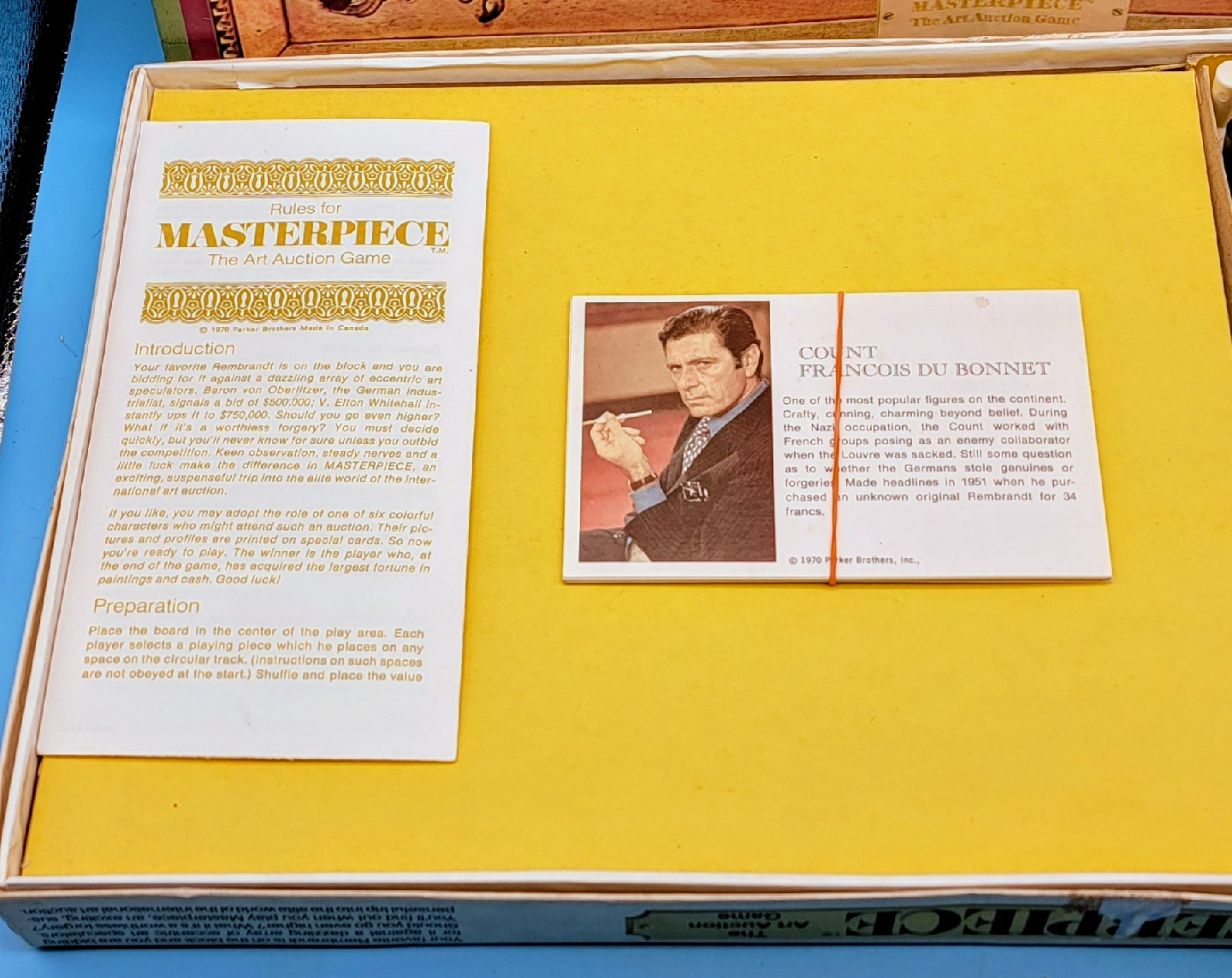 🥳VGC🤩 MASTERPIECE (1970) 1st Edition: The Art Auction Game - photo 3