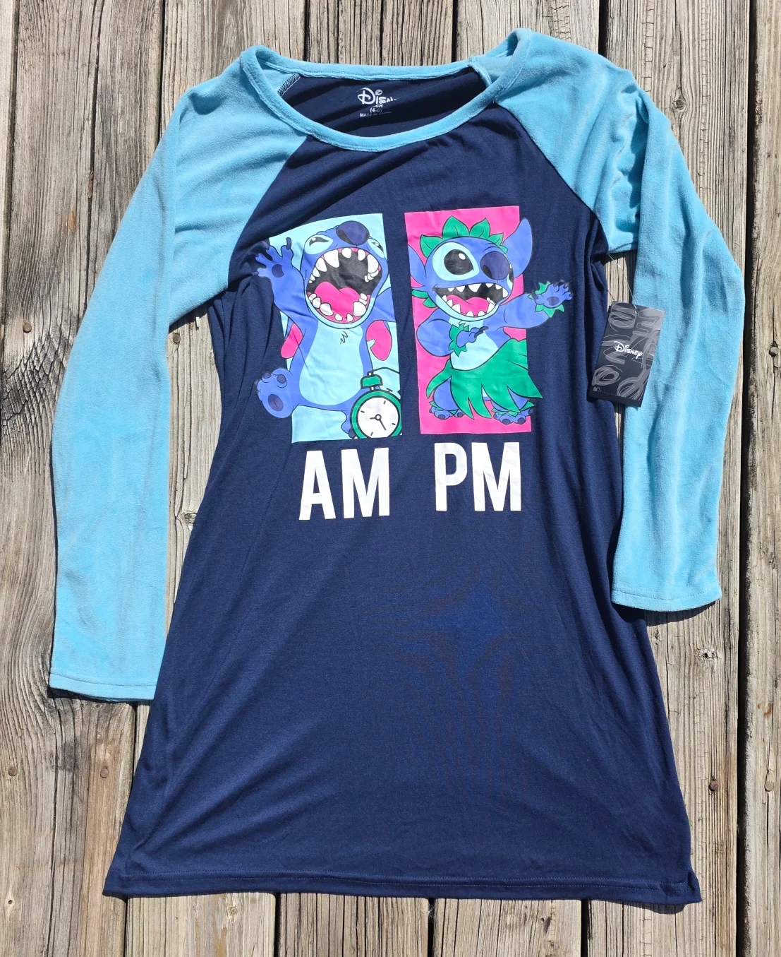 Disney Stitch AM PM Nightgown Size 4-6 thumbnail