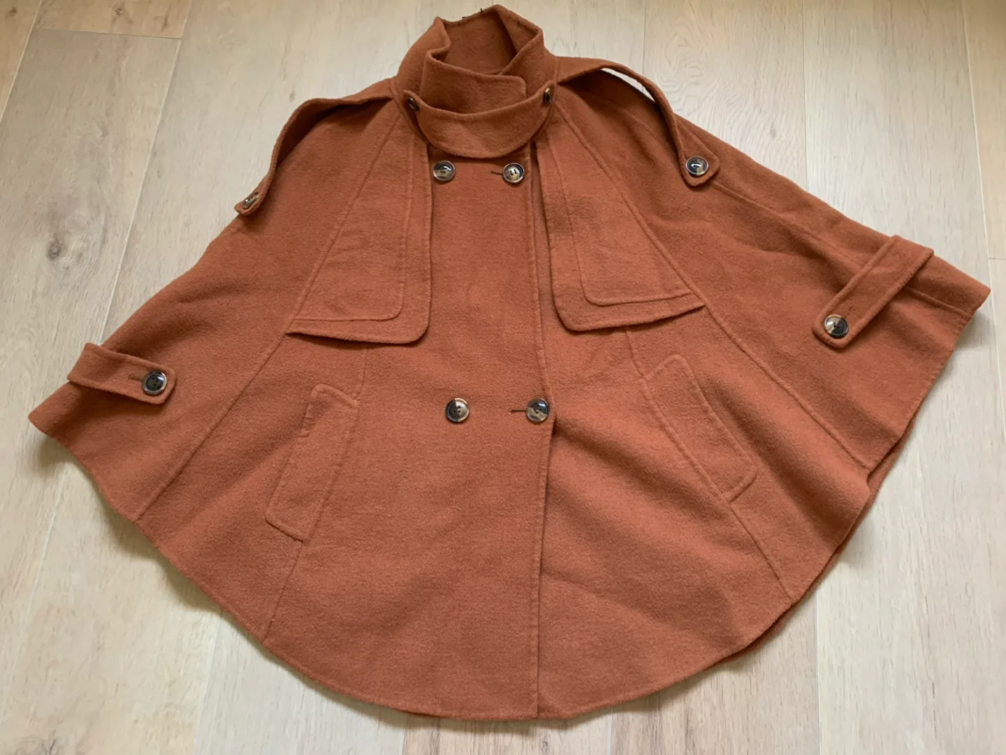 woolen cape coat thumbnail