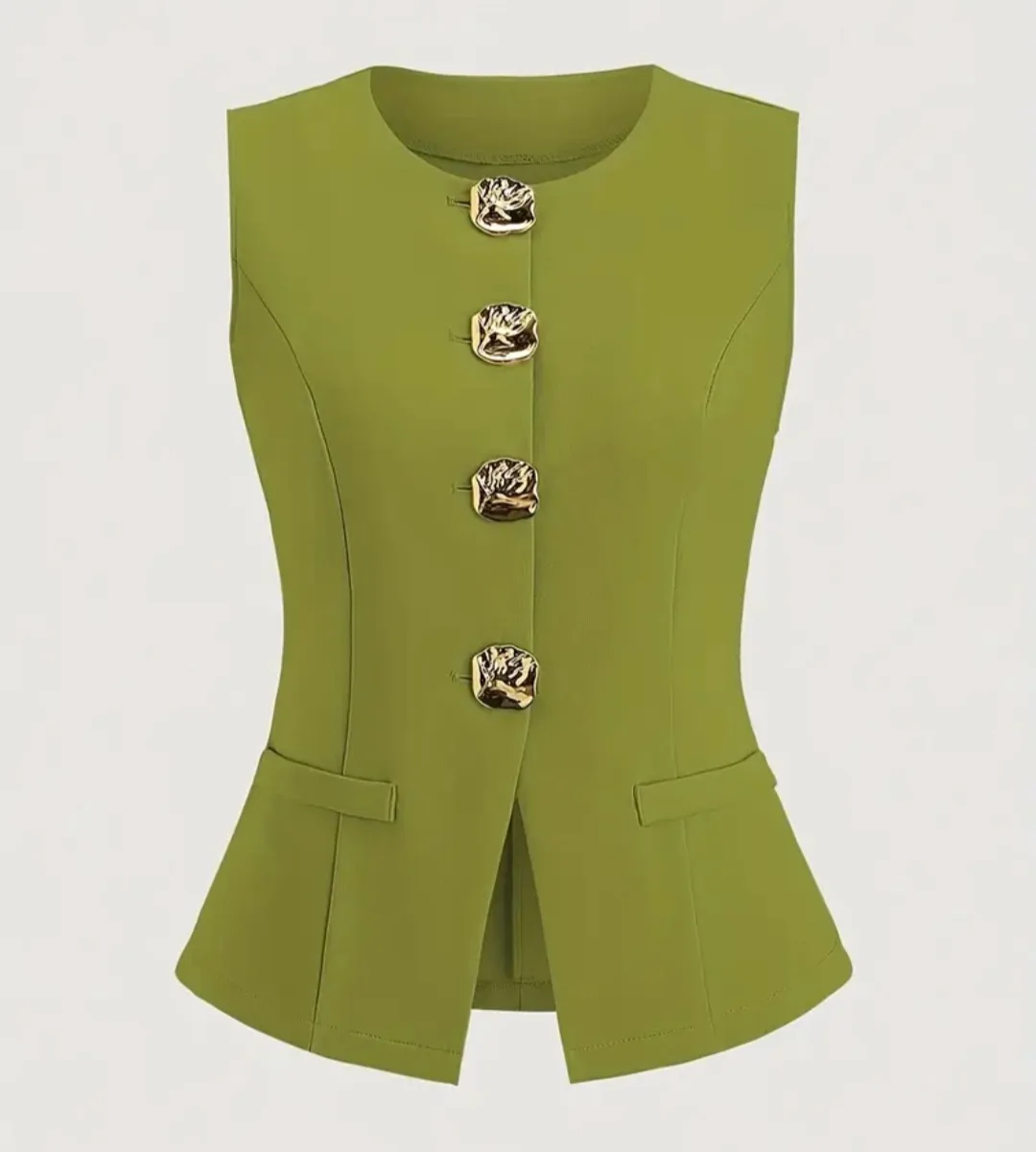 Brand New Green Sleeveless Vest - Size S thumbnail