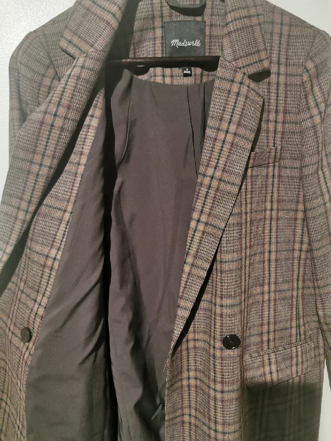 Madewell Caldwell Blazer - Hedden Plaid, Size m image indicator(6)