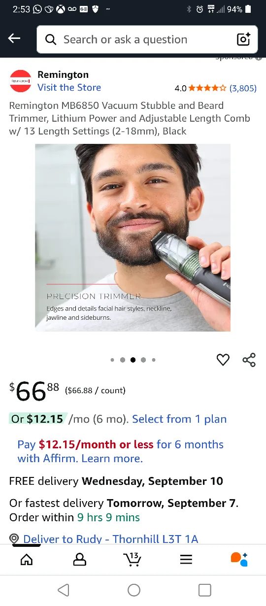 🥕NEW REMINGTON  PERSONAL GROOMER BEARD TRIM image indicator(4)