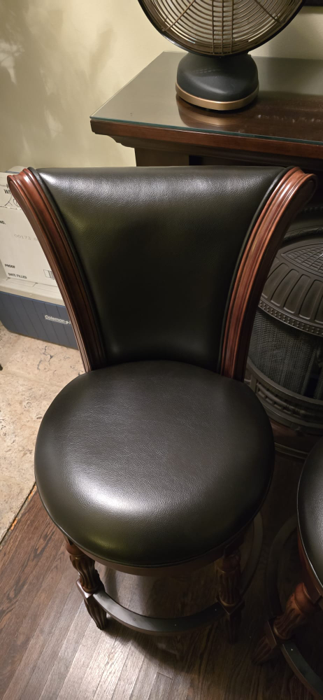 Swivel Solid Wood Bar Stool - photo 2