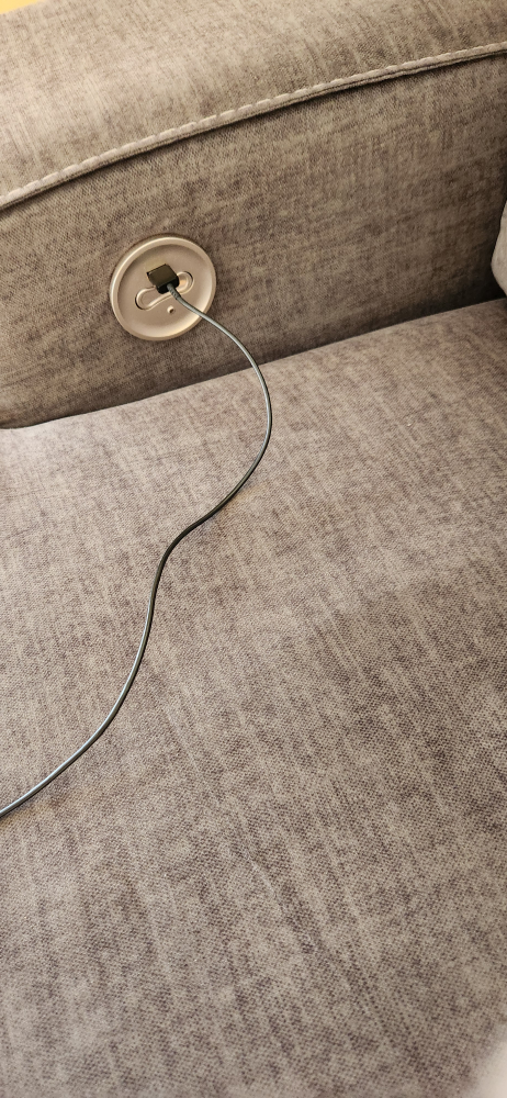 Gray Reclining Loveseat with Console - photo 3