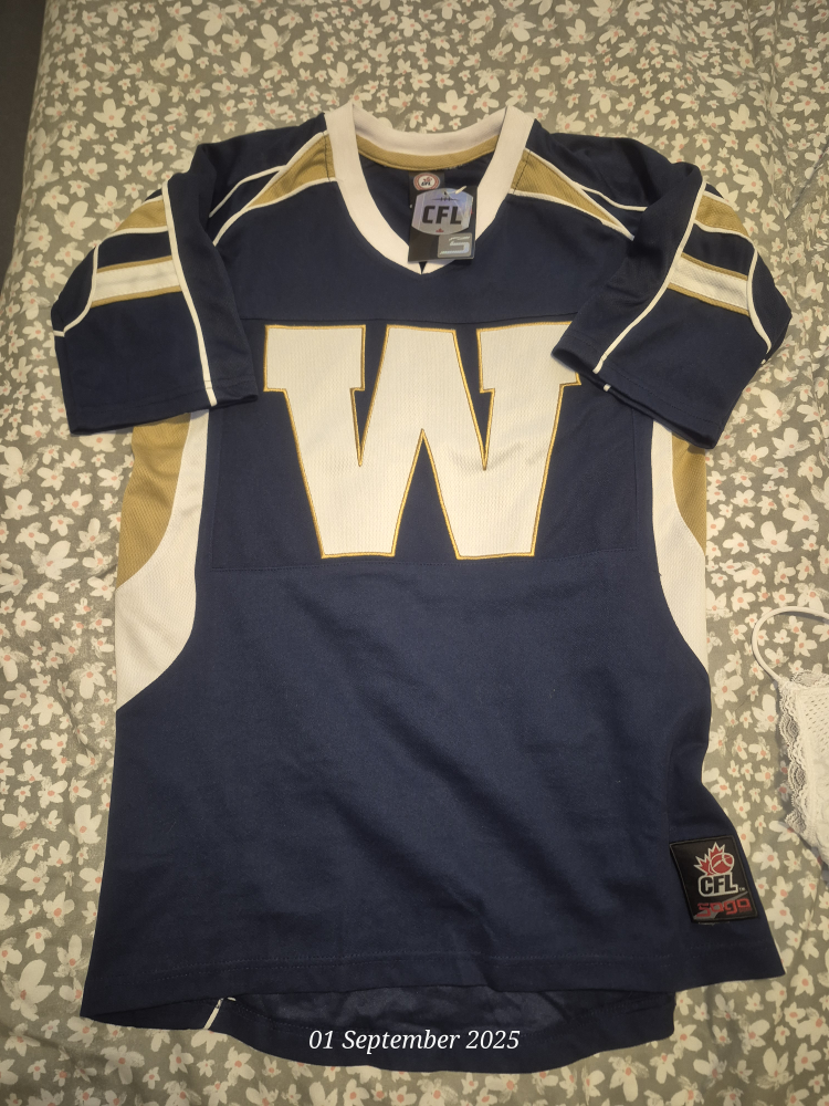 CFL Winnipeg Blue Bombers Jersey - Small