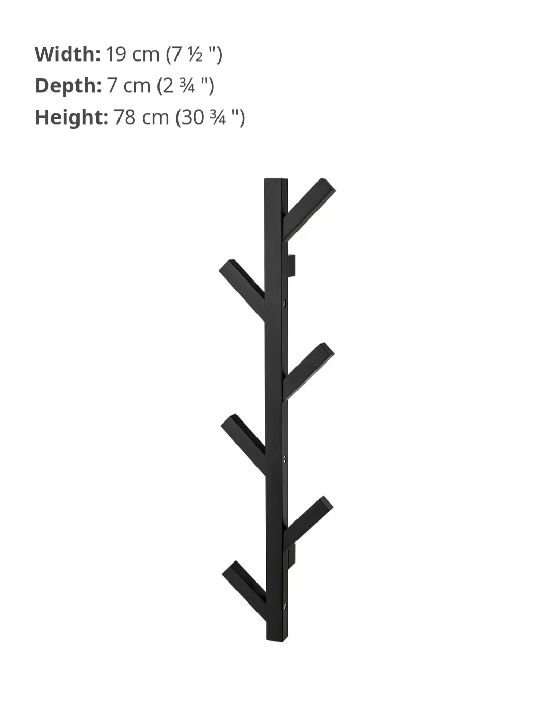 IKEA Tjusig Coat Rack - White image indicator(3)