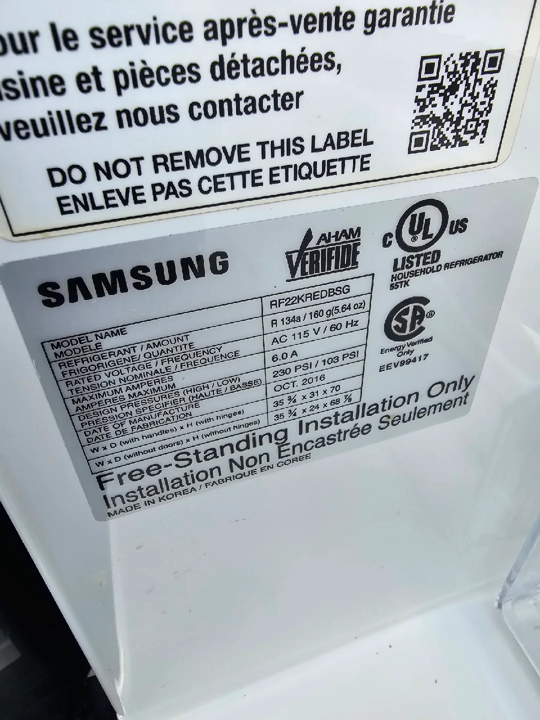 Samsung RF22KREDB Refrigerator image indicator(4)