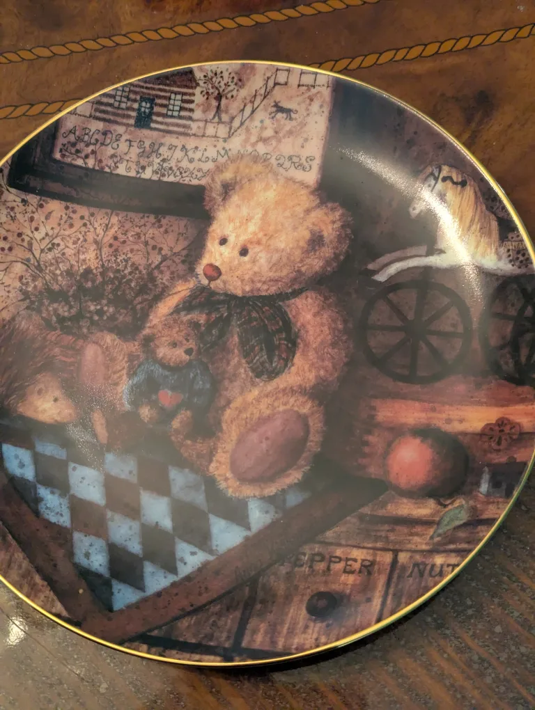 Sugar Bears Plate by Anna Krajewski thumbnail