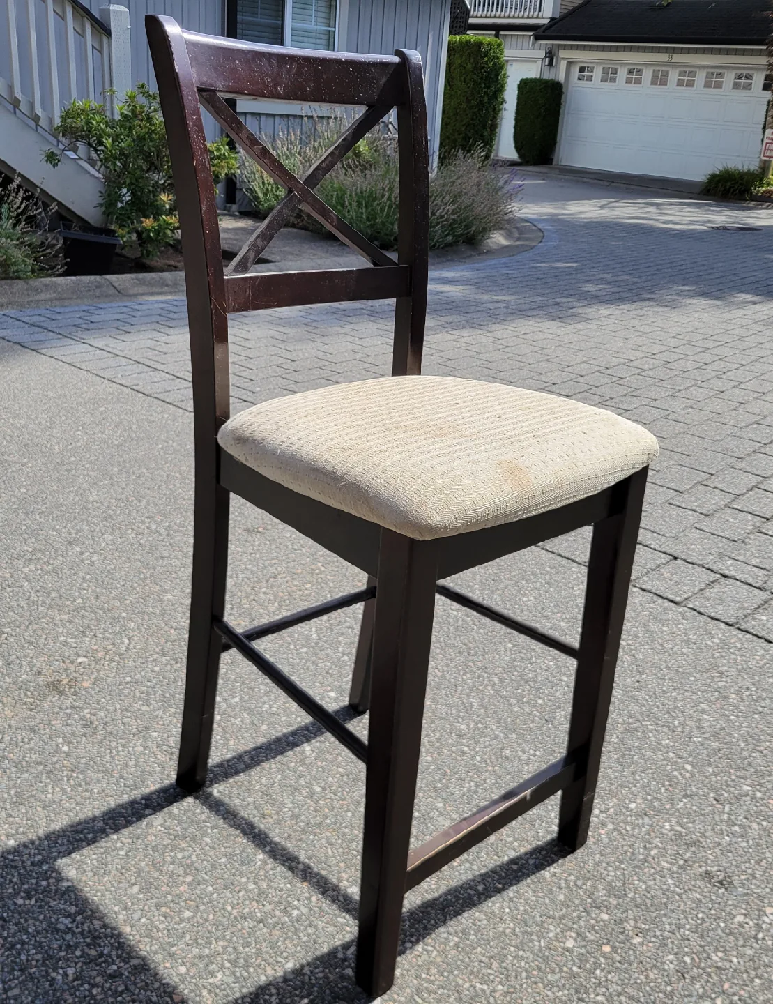 Dark Brown Counter Height Stool / Chair.