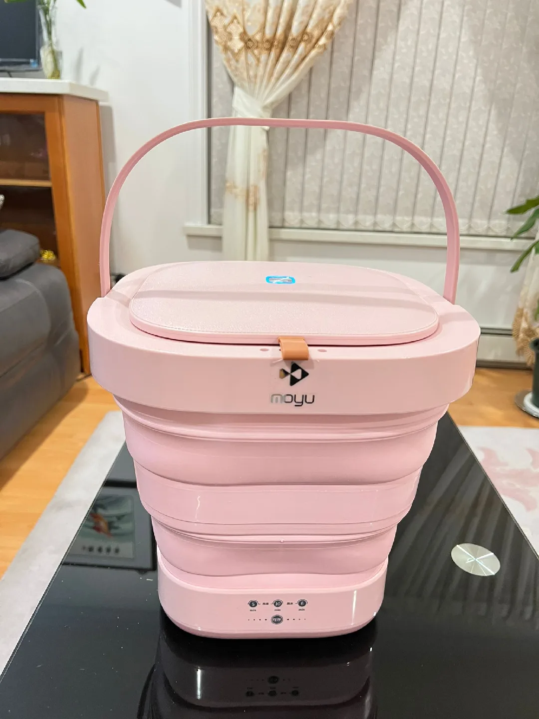 Moyu Collapsible Washing Machine - Pink image indicator(2)
