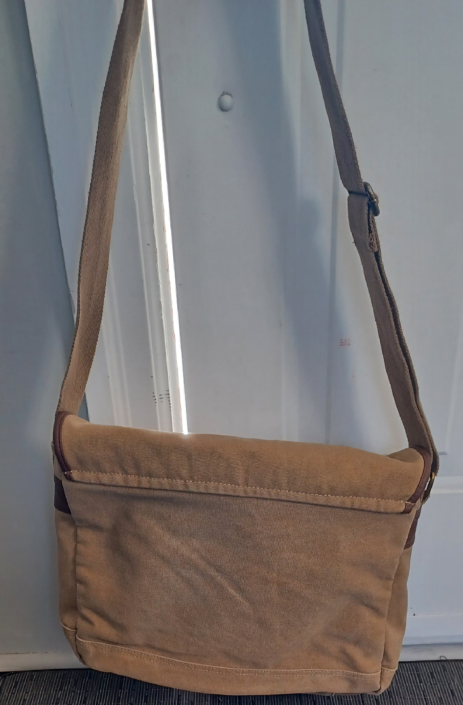 Canvas Shoulder Bag - Khaki - photo 2