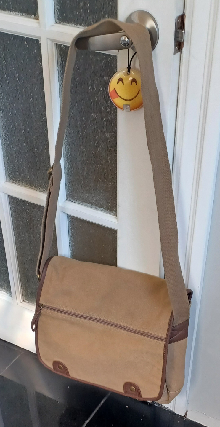 Canvas Shoulder Bag - Khaki - photo 4