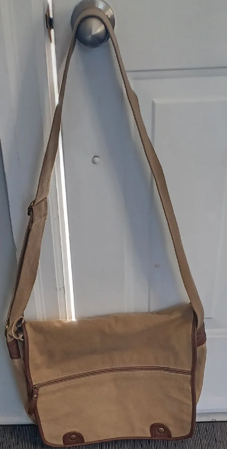 Canvas Shoulder Bag - Khaki image indicator(8)