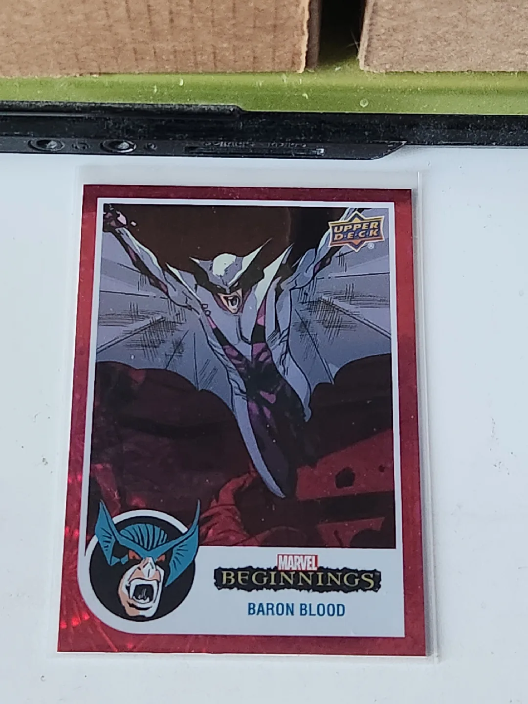 Marvel Beginnings Baron Blood Trading Card image indicator(3)