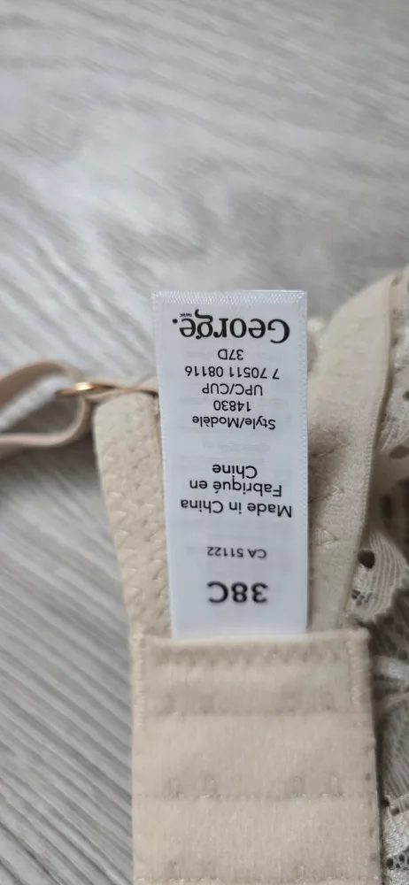 Brand new George 38C Micro & Lace Balconette Bra - Nude image indicator(2)