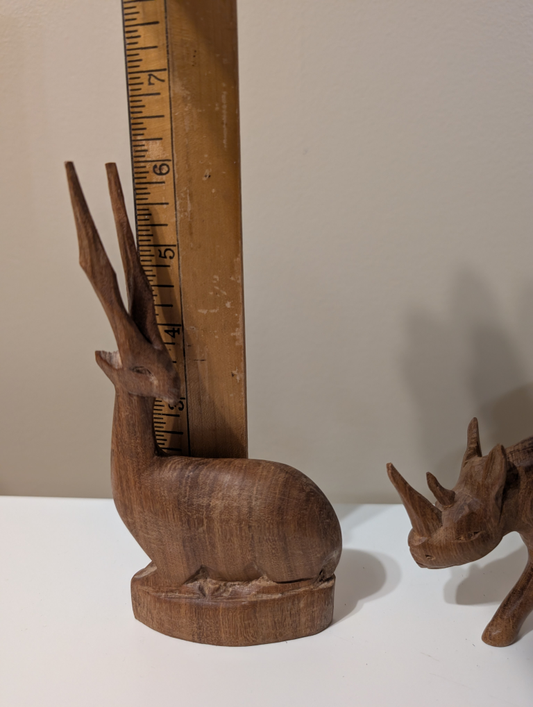 Wooden Gazelle Figurine - photo 3