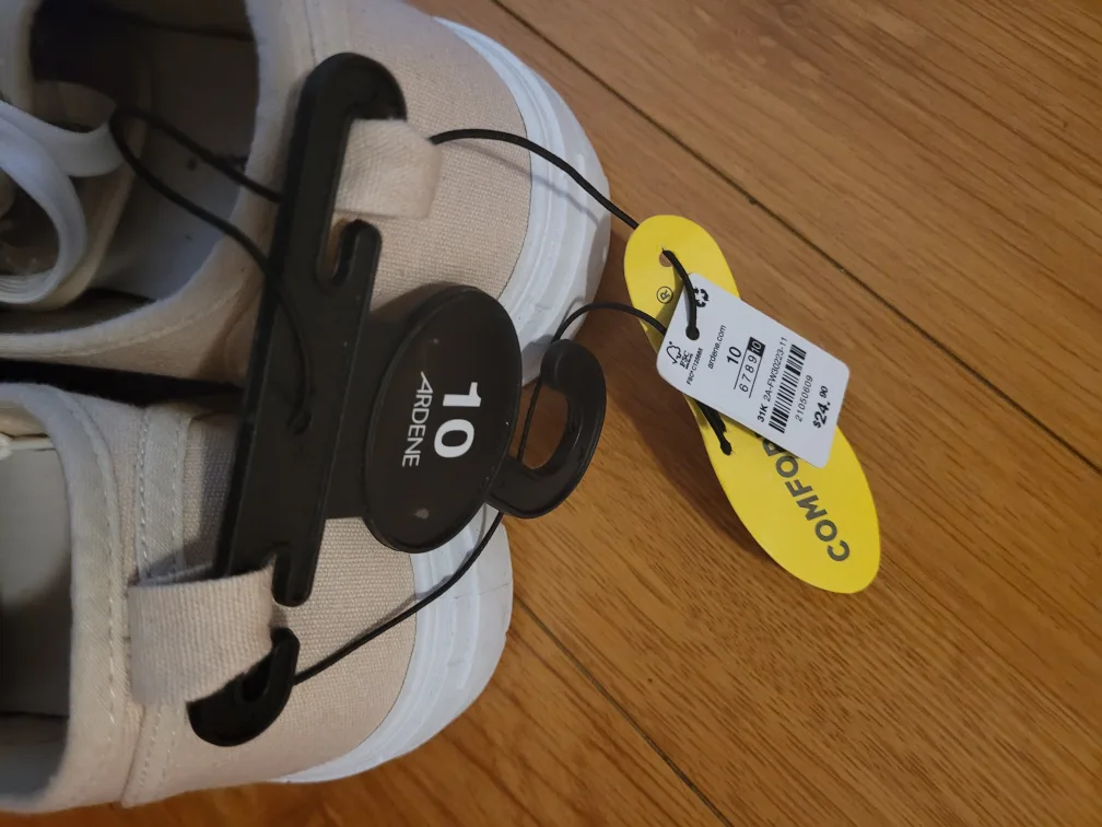 Women's comfort canvas walking shoes size 10 image indicator(2)