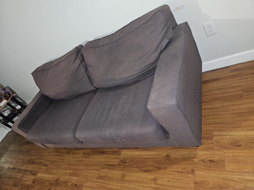 Grey Loveseat Sofa - photo 3