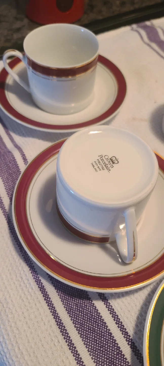 Crown Porcelain Prestige Cup and Saucer Set image indicator(5)