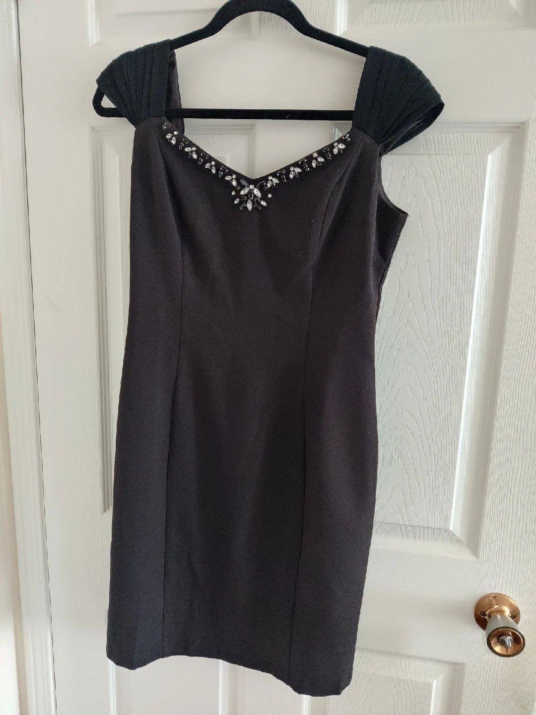 Little Black Dress with Embellished Neckline thumbnail