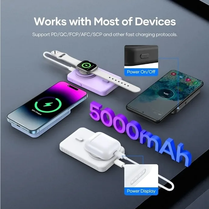 Wireless Portable Charger for Samsung image indicator(7)