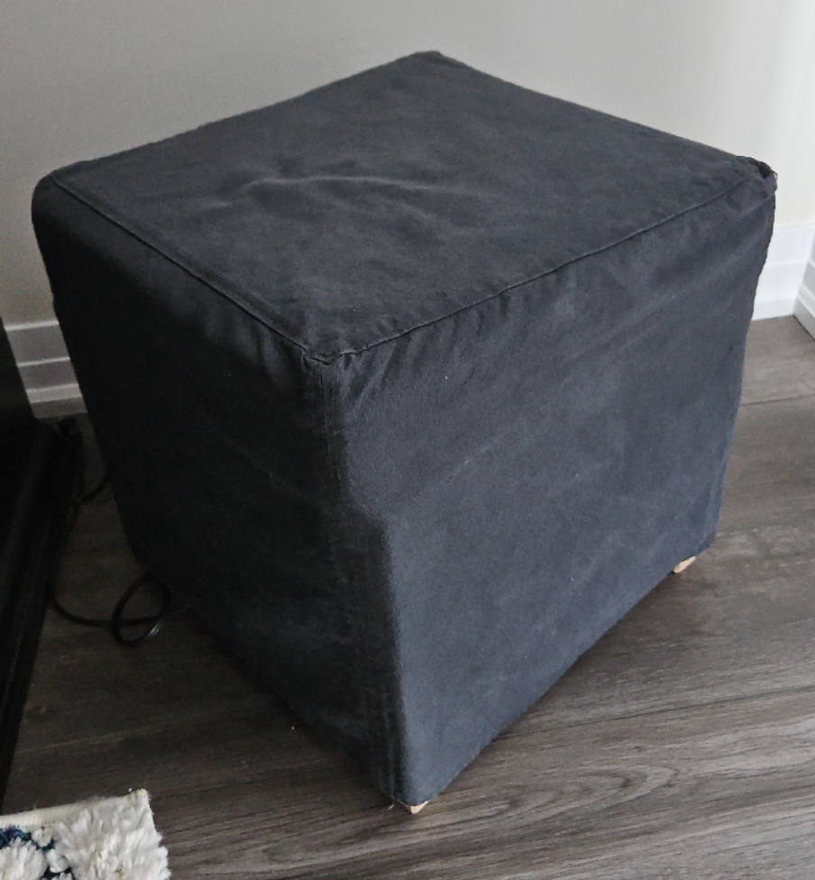 Black Cube Ottoman 🥕 - photo 2