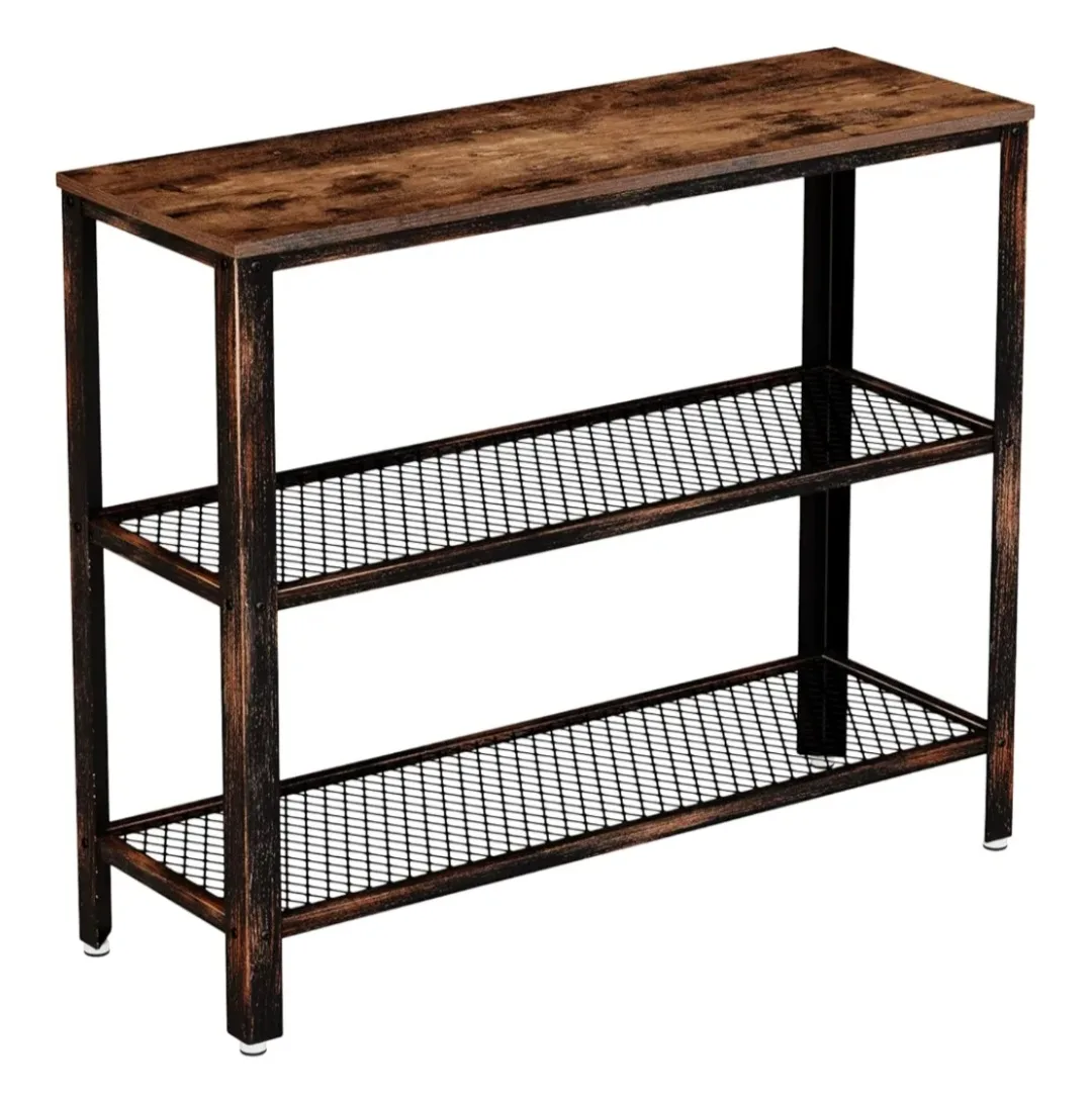Console Table with Metal Mesh Shelves thumbnail