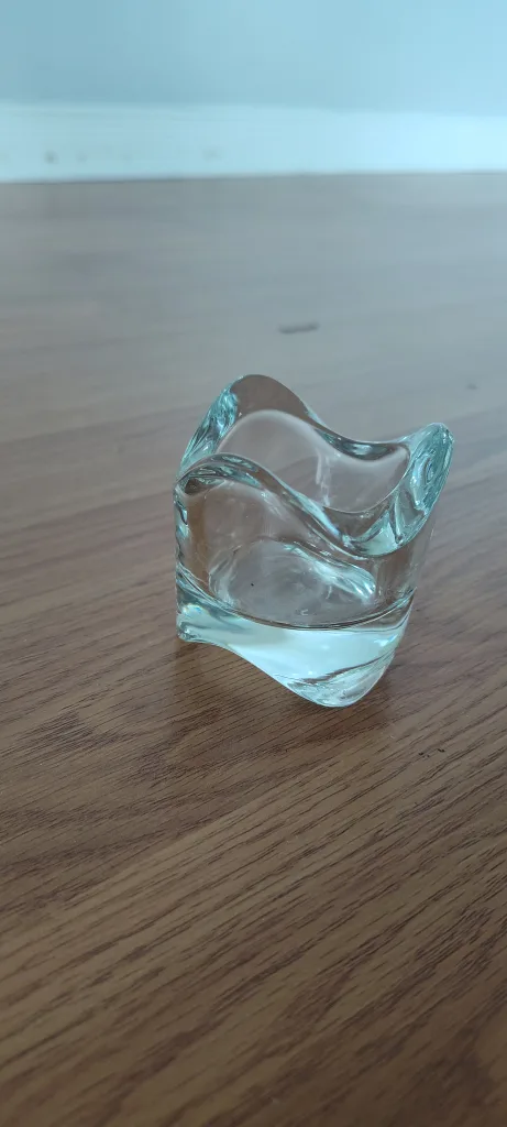 Set of 3 Clear Glass Candle Holders image indicator(3)