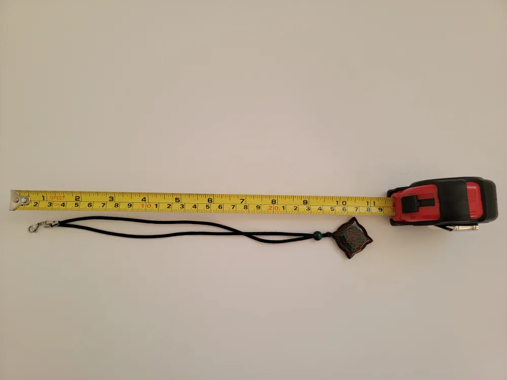 Celtic Knot Wood & Malachite Stone Necklace image indicator(2)