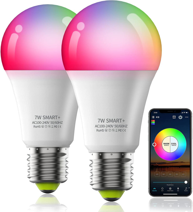 Smart Light Bulbs, Music Sync RGB Color Changing Light Bulb