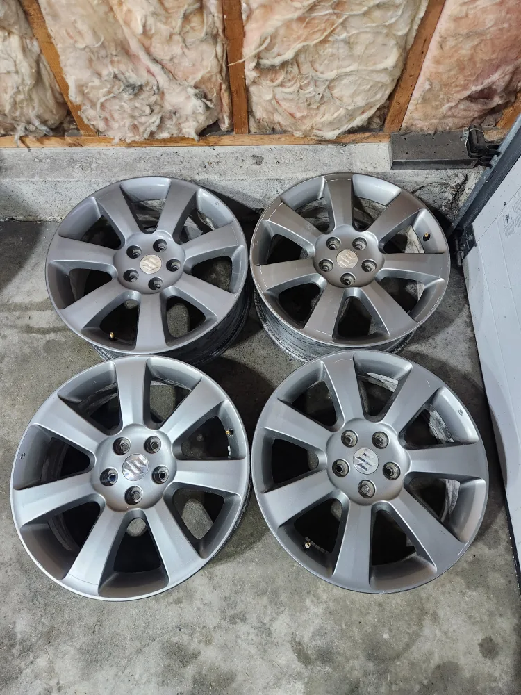 (4)-18 Inch Alloy Rims 5x114.3 Off 2010 Suzuki Grand Vitara