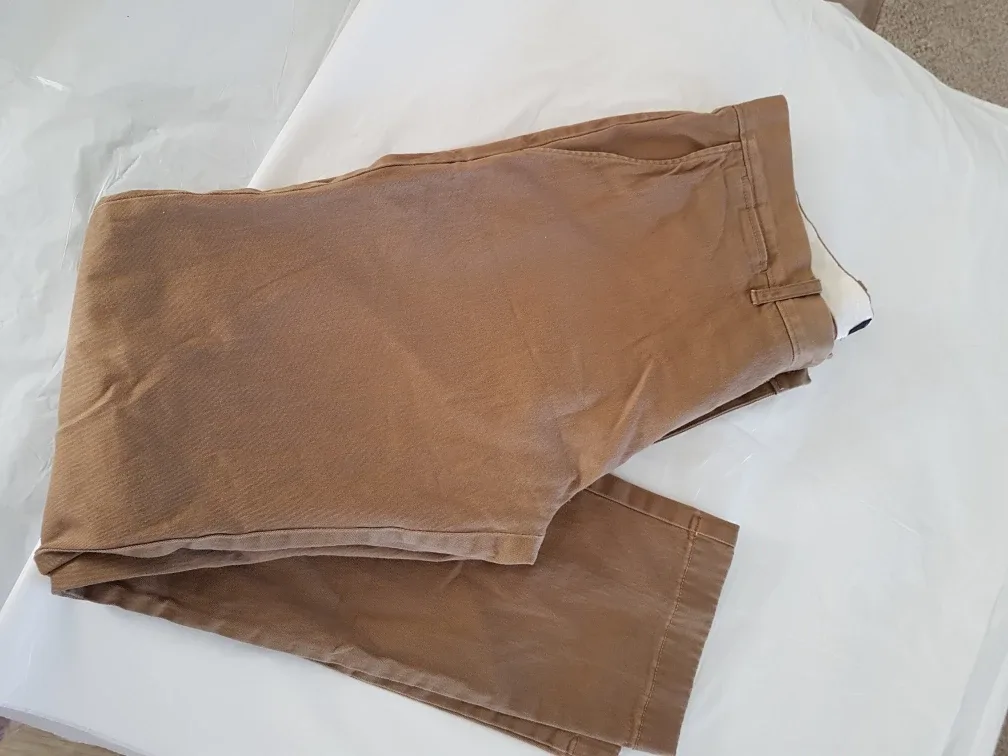 J.Crew Stretch Khaki Pants W32 L30 image indicator(3)