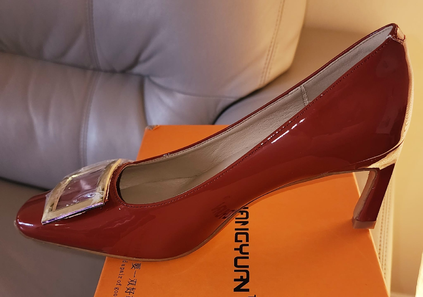 Y.S.L.N.G Red Patent Leather Pumps - photo 3