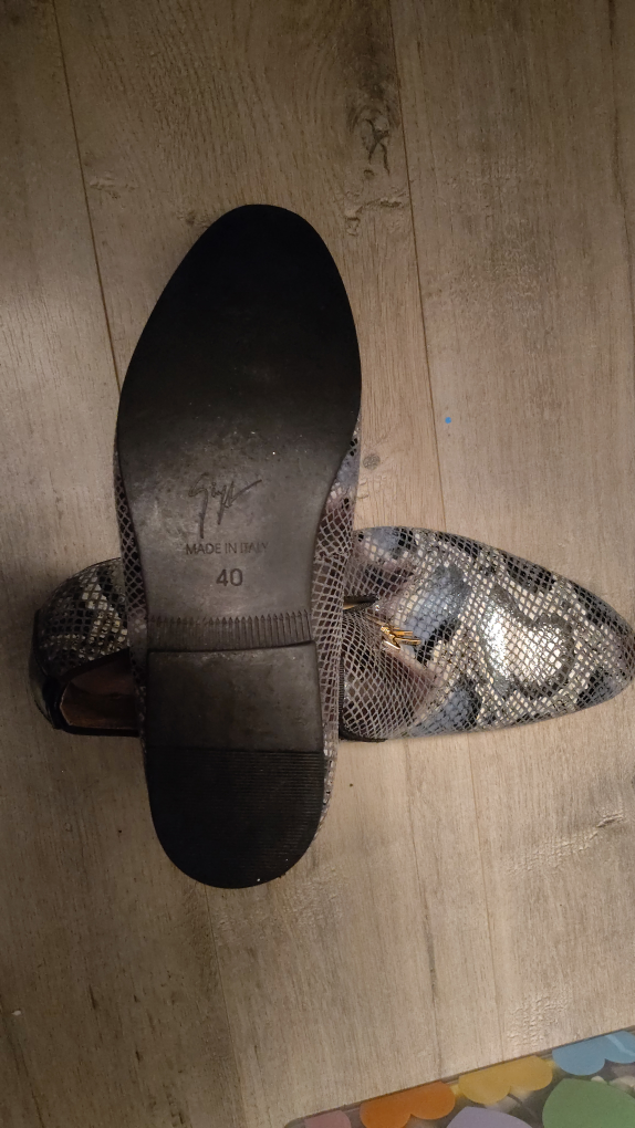 Giuseppe Zanotti Snake Print Loafers - Size 40 - photo 2