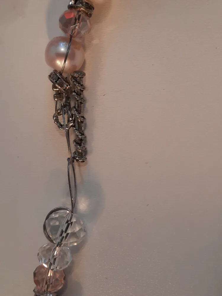 Pink Pearl & Rose Quartz Beaded Necklace image indicator(4)