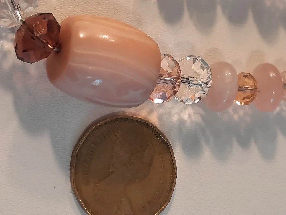 Pink Pearl & Rose Quartz Beaded Necklace image indicator(9)